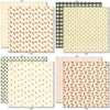 Love Lives Here 6x6 Double-Sided Paper Pack, 6x6 double-sided paper pack paper patterns 1 through 8 preview, showing 6x6 scrapbook paper for handmade cards, mini albums, junk journals, paper layering, small-scale layouts, and coordinated paper crafts. Buyer theme: Family 6x6 Scrapbook Paper for Cards & Mini Albums. Love Lives Here 6x6 Double-Sided Paper Pack with scaled florals, rosebuds, plaid, gingham, dots and botanical patterns for cards and mini albums