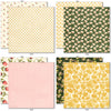 Love Lives Here 6x6 Double-Sided Paper Pack, 6x6 double-sided paper pack paper patterns 17 through 24 preview, showing 6x6 scrapbook paper for handmade cards, mini albums, junk journals, paper layering, small-scale layouts, and coordinated paper crafts. Buyer theme: Family 6x6 Scrapbook Paper for Cards & Mini Albums. Love Lives Here 6x6 Double-Sided Paper Pack with scaled florals, rosebuds, plaid, gingham, dots and botanical patterns for cards and mini albums