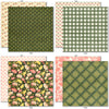 Love Lives Here 6x6 Double-Sided Paper Pack, 6x6 double-sided paper pack paper patterns 9 through 16 preview, showing 6x6 scrapbook paper for handmade cards, mini albums, junk journals, paper layering, small-scale layouts, and coordinated paper crafts. Buyer theme: Family 6x6 Scrapbook Paper for Cards & Mini Albums. Love Lives Here 6x6 Double-Sided Paper Pack with scaled florals, rosebuds, plaid, gingham, dots and botanical patterns for cards and mini albums