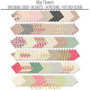 May Flowers 6x6 Double-Sided Paper Pack, papers spread out image, showing 6x6 scrapbook paper for handmade cards, mini albums, junk journals, paper layering, small-scale layouts, and coordinated paper crafts. Buyer theme: 6x6 Spring Floral Paper for Cards & Mini Albums. May Flowers 6x6 double-sided scrapbook paper with scaled floral, butterfly, gingham, plaid, stripe and garden patterns. Color palette includes Rose pink, coral, blush, sage green, mint, yellow, orange, cream and charcoal