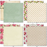 May Flowers 6x6 Double-Sided Paper Pack, 6x6 double-sided paper pack paper patterns 17 through 24 preview, showing 6x6 scrapbook paper for handmade cards, mini albums, junk journals, paper layering, small-scale layouts, and coordinated paper crafts. Buyer theme: 6x6 Spring Floral Paper for Cards & Mini Albums. May Flowers 6x6 double-sided scrapbook paper with scaled floral, butterfly, gingham, plaid, stripe and garden patterns
