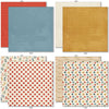 Ready for School 6x6 Double-Sided Paper Pack, 6x6 double-sided paper pack paper patterns 25 through 32 preview, showing 6x6 scrapbook paper for handmade cards, mini albums, junk journals, paper layering, small-scale layouts, and coordinated paper crafts. Buyer theme: Back to School Card Making & Mini Album Paper Pack. Ready for School 6x6 Double-Sided Paper Pack with scaled schoolhouse patterns including stars, apples, plaid, backpacks, paperclips, notebook lines and graph grids