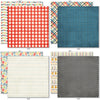 School is Cool 6x6 Double-Sided Paper Pack, 6x6 double-sided paper pack paper patterns 1 through 8 preview, showing 6x6 scrapbook paper for handmade cards, mini albums, junk journals, paper layering, small-scale layouts, and coordinated paper crafts. Buyer theme: School 6x6 Scrapbook Paper for Cards & Mini Albums. School is Cool 6x6 Double-Sided Paper Pack with scaled school gingham, rulers, stars, apples, books, pencils, graph paper and classroom patterns for cards and mini albums