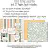 Some Bunny Loves You 6x6 Double-Sided Paper Pack, 6x6 paper pack cover and includes preview, showing 6x6 scrapbook paper for handmade cards, mini albums, junk journals, paper layering, small-scale layouts, and coordinated paper crafts. Buyer theme: Easter 6x6 Paper for Cards & Mini Albums. Some Bunny Loves You 6x6 Double-Sided Paper Pack with scaled bunnies, Easter eggs, tulips, carrots, florals, plaid, stripes and polka dots for cards and mini albums