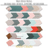 Warm Winter Wishes 6x6 Double-Sided Paper Pack, papers spread out image, showing 6x6 scrapbook paper for handmade cards, mini albums, junk journals, paper layering, small-scale layouts, and coordinated paper crafts. Buyer theme: Winter 6x6 Paper for Cards & Mini Albums. Warm Winter Wishes 6x6 Double-Sided Paper Pack with scaled winter plaids, snowflakes, trees, berries, cabins, snowmen and cozy cold-weather patterns. Designed for Card making, Mini albums, Junk journals