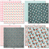 Warm Winter Wishes 6x6 Double-Sided Paper Pack, 6x6 double-sided paper pack paper patterns 17 through 24 preview, showing 6x6 scrapbook paper for handmade cards, mini albums, junk journals, paper layering, small-scale layouts, and coordinated paper crafts. Buyer theme: Winter 6x6 Paper for Cards & Mini Albums. Warm Winter Wishes 6x6 Double-Sided Paper Pack with scaled winter plaids, snowflakes, trees, berries, cabins, snowmen and cozy cold-weather patterns