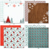 Warm Winter Wishes 6x6 Double-Sided Paper Pack, 6x6 double-sided paper pack paper patterns 9 through 16 preview, showing 6x6 scrapbook paper for handmade cards, mini albums, junk journals, paper layering, small-scale layouts, and coordinated paper crafts. Buyer theme: Winter 6x6 Paper for Cards & Mini Albums. Warm Winter Wishes 6x6 Double-Sided Paper Pack with scaled winter plaids, snowflakes, trees, berries, cabins, snowmen and cozy cold-weather patterns