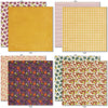 Wildflowers 6x6 Double-Sided Paper Pack, 6x6 double-sided paper pack paper patterns 25 through 32 preview, showing 6x6 scrapbook paper for handmade cards, mini albums, junk journals, paper layering, small-scale layouts, and coordinated paper crafts. Buyer theme: Floral 6x6 Scrapbook Paper for Cards & Mini Albums. Wildflowers 6x6 Double-Sided Paper Pack with scaled gingham, polka dots, berries, strawberries, meadow flowers, birds and botanical patterns for cards and mini albums