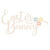Easter Bunny Title SVG Cut File - Download