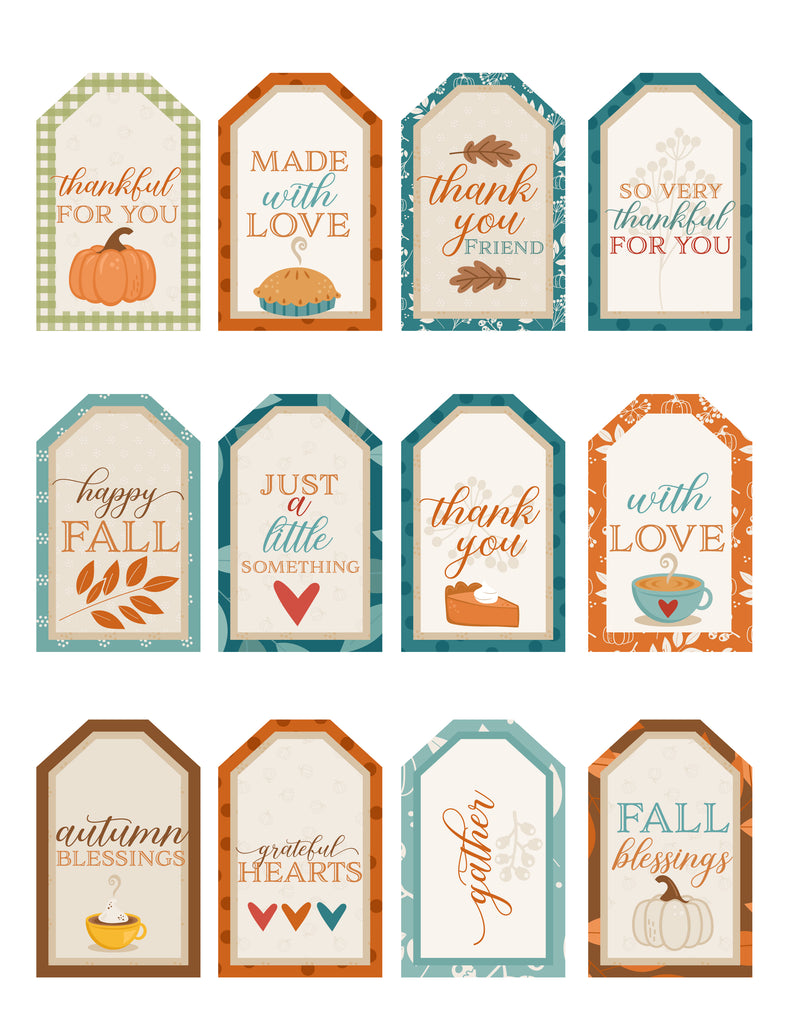 FREE Fall Gift Tags-Download Only