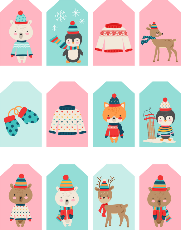 FREE Printable Holiday Gift Tags-Download Only