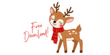 Girl Reindeer SVG Cut File - Download