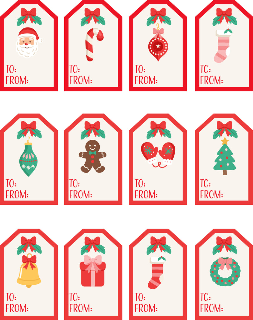 FREE Printable Holiday Cheer Gift Tags-Download Only