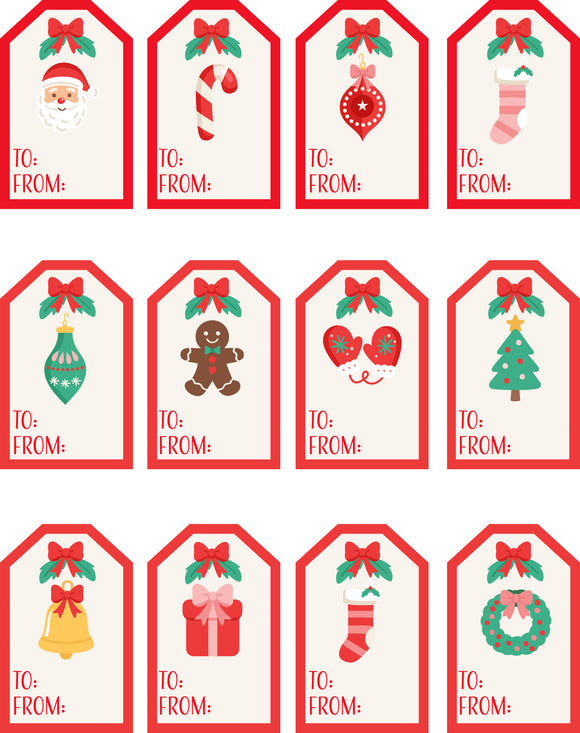 FREE Printable Holiday Cheer Gift Tags-Download Only