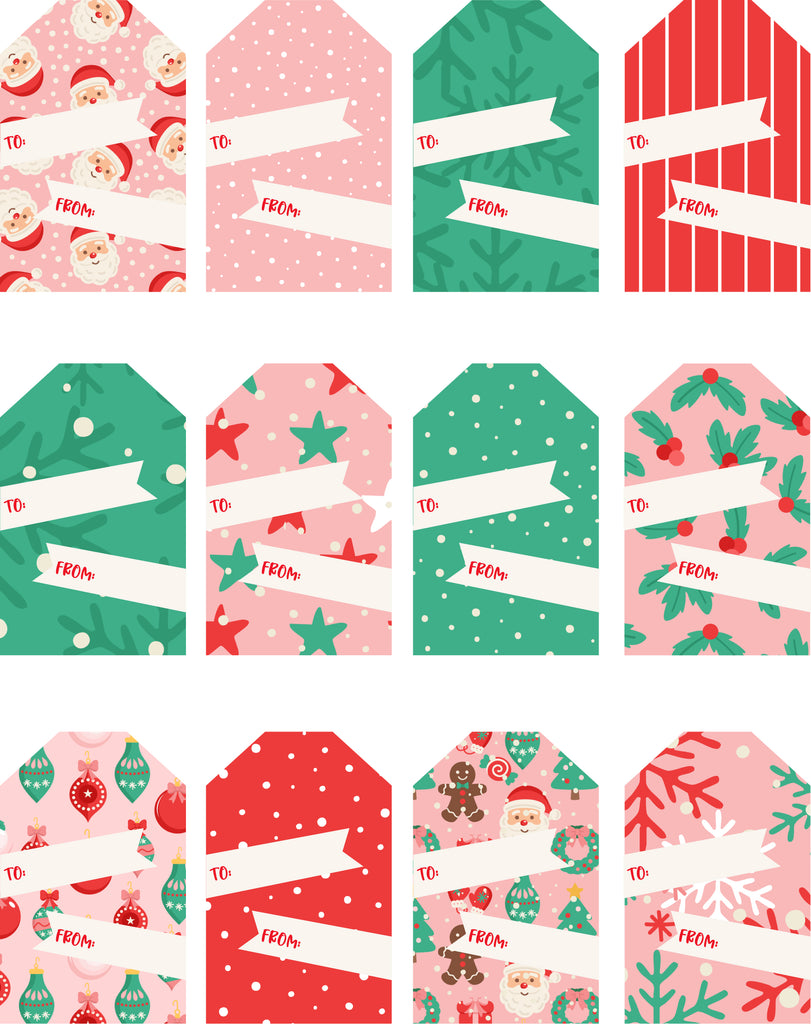 FREE Printable Holiday Cheer Gift Tags-Download Only
