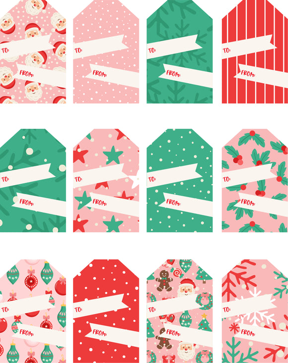 FREE Printable Holiday Cheer Gift Tags-Download Only