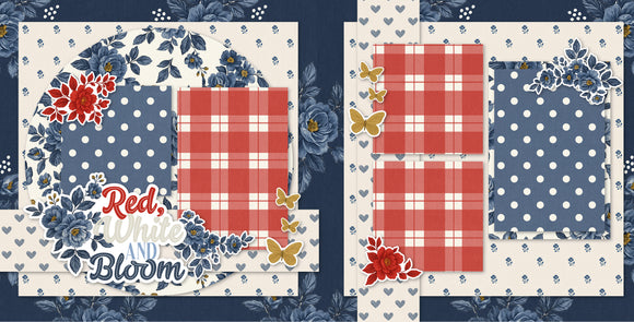 Red, White and Bloom - Page Kit