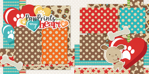 Paw Prints on my Heart-Dog-Page Kit