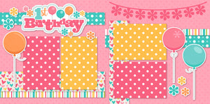 1st Birthday - Pink - Page Kit