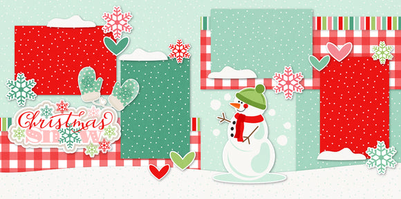 Christmas Snow-Pink - Page Kit