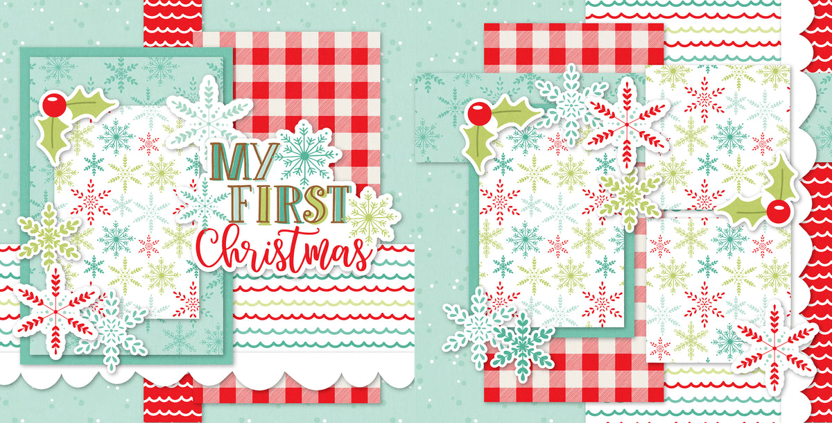 My First Christmas - Blue - Page Kit