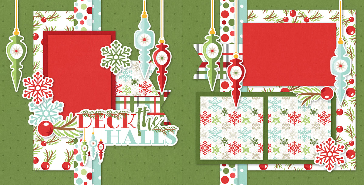 Deck the Halls 12x12 Scrapbook Page Kit – MISS KATE