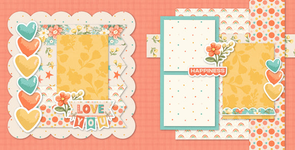 Love You - Spring Garden Scrapbook 12x12 Page Kit – MISS KATE
