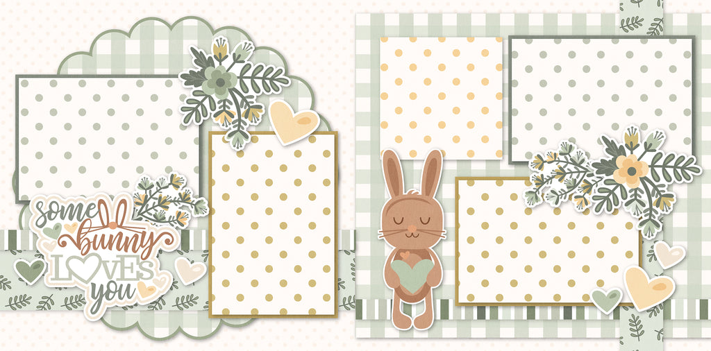 Some Bunny Loves You - Green - Page Kit