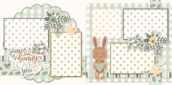 Some Bunny Loves You - Green - Page Kit