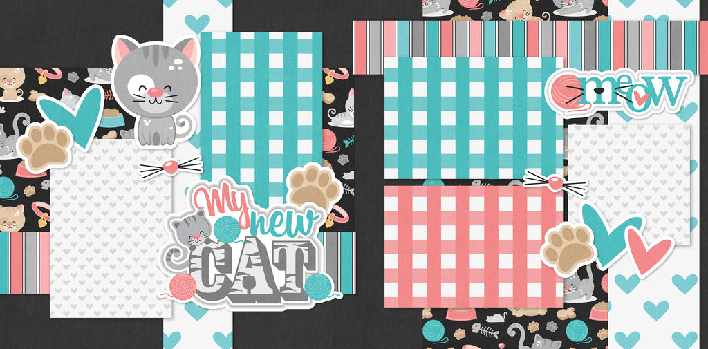 My New Cat - Pet Scrapbook 12x12 Page Kit – MISS KATE