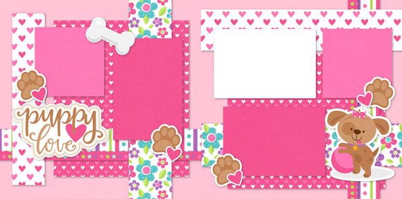 Puppy Love - Pink- Page Kit