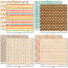 Birthday Bash Paper & Sticker Kit, paper & sticker kit paper patterns 15 through 22 preview, showing 12x12 scrapbook paper and coordinating stickers for scrapbook layouts, photo albums, memory keeping, cards, and paper crafts. Buyer theme: Birthday Party 12x12 Scrapbook Paper & Sticker Kit. Birthday Bash Paper & Sticker Kit with colorful birthday papers, party icon artwork, journaling elements and coordinating stickers. Designed for Birthday card making, Mini albums, Junk journals