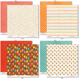 Birthday Bash Paper & Sticker Kit, paper & sticker kit paper patterns 31 through 38 preview, showing 12x12 scrapbook paper and coordinating stickers for scrapbook layouts, photo albums, memory keeping, cards, and paper crafts. Buyer theme: Birthday Party 12x12 Scrapbook Paper & Sticker Kit. Birthday Bash Paper & Sticker Kit with colorful birthday papers, party icon artwork, journaling elements and coordinating stickers. Designed for Junk journals, Gift tags and party crafts, Memory keeping