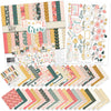 Bloom and Grow Paper & Sticker Kit, main product image, showing 12x12 scrapbook paper and coordinating stickers for scrapbook layouts, photo albums, memory keeping, cards, and paper crafts. Buyer theme: Spring Flower Scrapbook Paper & Sticker Kit. Bloom and Grow 12x12 Paper & Sticker Kit with 39 spring floral paper designs, 3x4 and 4x4 element sheets and a coordinating flower sticker sheet. Useful for documenting photographs, celebrations, milestones, everyday moments, and favorite memories