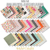 Hello Fall Paper & Sticker Kit, paper and sticker kit spread out image, showing 12x12 scrapbook paper and coordinating stickers for scrapbook layouts, photo albums, memory keeping, cards, and paper crafts. Buyer theme: Fall & Autumn Scrapbook Paper & Sticker Kit. Hello Fall Paper & Sticker Kit with pumpkins, gourds, autumn leaves, bright florals, checkerboards, houndstooth and colorful fall phrases in orange, pink, aqua, teal, mustard, green, cream and black