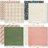 Ready for School Paper & Sticker Kit, paper & sticker kit paper patterns 15 through 22 preview, showing 12x12 scrapbook paper and coordinating stickers for family history layouts, genealogy albums, heritage pages, and meaningful memory keeping. Buyer theme: Back to School Scrapbook Paper & Sticker Kit. Ready for School 12x12 Paper & Sticker Kit with double-sided school scrapbook papers, classroom cut-apart elements and coordinating stickers