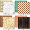 Welcome Fall Collection, collection paper patterns 31 through 38 preview, showing coordinated Paper & Sticker Kit, full-size Die Cuts, and Sticker Sheet for scrapbook layouts, memory albums, cards, journals, and keepsakes. Buyer theme: Coordinated Fall Scrapbook Collection. Welcome Fall coordinated scrapbook collection with 12x12 paper, stickers and die-cut autumn embellishments. Scrapbook collection, paper and sticker supplies, die cut embellishments, and coordinated memory keeping products