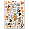 A Magical Halloween Stickers, main product image, showing coordinating scrapbook stickers for layouts, planners, journals, cards, memory albums, titles, and quick finishing details. Buyer theme: Halloween Stickers for Scrapbooks & Journals. A Magical Halloween 8x12 sticker sheet with more than 60 coordinating pumpkin, ghost, candy corn, mouse-ear, castle and spooky-season stickers. Scrapbook sticker sheet, planner stickers, journal stickers, card making accents, and memory keeping supplies