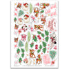A Very Vintage Christmas Stickers, main product image, showing coordinating scrapbook stickers for layouts, planners, journals, cards, memory albums, titles, and quick finishing details. Buyer theme: Vintage Christmas Stickers for Scrapbooks & Journals. A Very Vintage Christmas sticker sheet with reduced-scale retro Santa, deer, tree, holly, ornament and vintage holiday phrase stickers. Scrapbook sticker sheet, planner stickers, journal stickers, card making accents, and memory keeping supplies