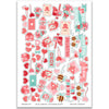 Be My Valentine Stickers, main product image, showing coordinating scrapbook stickers for layouts, planners, journals, cards, memory albums, titles, and quick finishing details. Buyer theme: Valentine Stickers for Scrapbooks & Journals. Be My Valentine Sticker Sheet with scaled hearts, love titles, mailboxes, envelopes, balloons, teddy bears, bees, flowers, gifts and candy accents for scrapbooks, planners and journals