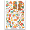 Birthday Bash Stickers, main product image, showing coordinating scrapbook stickers for layouts, planners, journals, cards, memory albums, titles, and quick finishing details. Buyer theme: Birthday Scrapbook Stickers & Planner Accents. Birthday Bash Sticker Sheet with scaled birthday artwork for scrapbook pages, planners, journals, cards and quick celebration accents. Visible artwork includes Birthday cakes and cupcakes, Wrapped gifts and bows, Birthday candles, Party hats and pinata