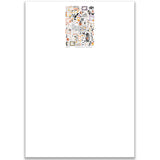 Fright Night Stickers, main product image, showing coordinating scrapbook stickers for layouts, planners, journals, cards, memory albums, titles, and quick finishing details. Buyer theme: Cute Halloween Stickers for Scrapbooks & Journals. Fright Night sticker sheet with reduced-scale ghosts, pumpkins, bats, spiders, candy corn, mummy and cute Halloween phrase stickers. Scrapbook sticker sheet, planner stickers, journal stickers, card making accents, and memory keeping supplies