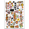 It's Spooky Season Stickers, main product image, showing coordinating scrapbook stickers for layouts, planners, journals, cards, memory albums, titles, and quick finishing details. Buyer theme: Halloween Stickers for Scrapbooks & Journals. It's Spooky Season sticker sheet with reduced-scale ghosts, pumpkins, bats, haunted houses, speech bubbles and seasonal title stickers. Scrapbook sticker sheet, planner stickers, journal stickers, card making accents, and memory keeping supplies