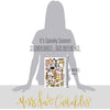 It's Spooky Season Stickers, size guide image, showing coordinating scrapbook stickers for layouts, planners, journals, cards, memory albums, titles, and quick finishing details. Buyer theme: Halloween Stickers for Scrapbooks & Journals. It's Spooky Season sticker sheet with reduced-scale ghosts, pumpkins, bats, haunted houses, speech bubbles and seasonal title stickers. Scrapbook sticker sheet, planner stickers, journal stickers, card making accents, and memory keeping supplies