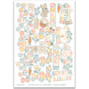 Some Bunny Loves You Stickers, main product image, showing coordinating scrapbook stickers for layouts, planners, journals, cards, memory albums, titles, and quick finishing details. Buyer theme: Easter Stickers for Scrapbooks & Journals. Some Bunny Loves You Sticker Sheet with scaled bunnies, eggs, carrots, flowers, leafy sprigs, basket accents and Easter and spring titles for scrapbooks, planners and journals. Designed for Easter scrapbook layouts, Egg hunt photo pages, Spring family albums