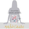Stars and Stripes Stickers, size guide image, showing coordinating scrapbook stickers for layouts, planners, journals, cards, memory albums, titles, and quick finishing details. Buyer theme: 4th of July Stickers for Scrapbooks & Journals. Stars and Stripes 8x12 sticker sheet with more than 60 coordinating patriotic, floral, berry, bow, firework and July-themed stickers. Scrapbook sticker sheet, planner stickers, journal stickers, card making accents, and memory keeping supplies