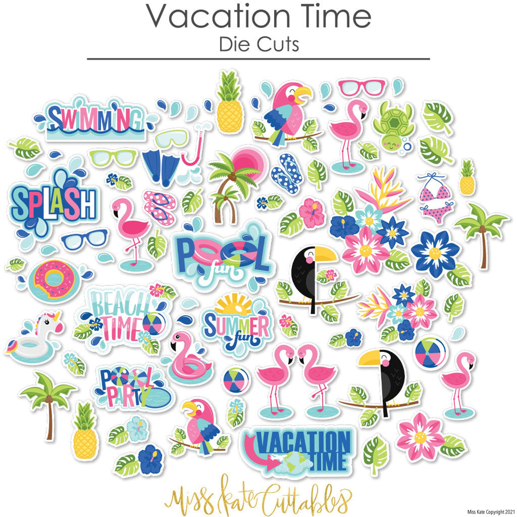 Vacation Time - Die Cuts 60+