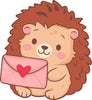 Valentine Hedgehog SVG Cut File - Download