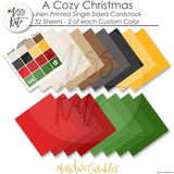 A Cozy Christmas - Linen-Printed Smooth Cardstock Single-Sided Linen Printed