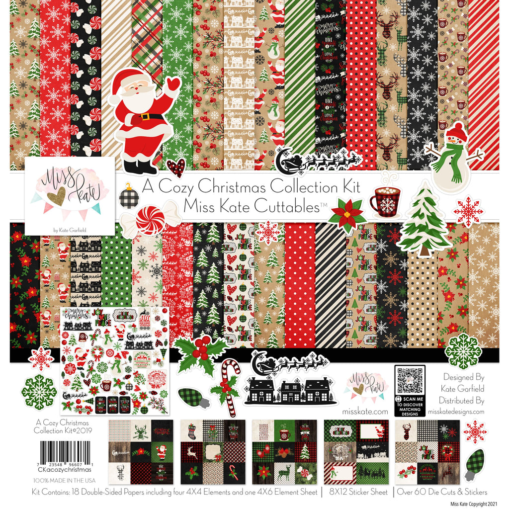 MISS KATE A Cozy Christmas - Paper & Sticker & Die Cut Kit